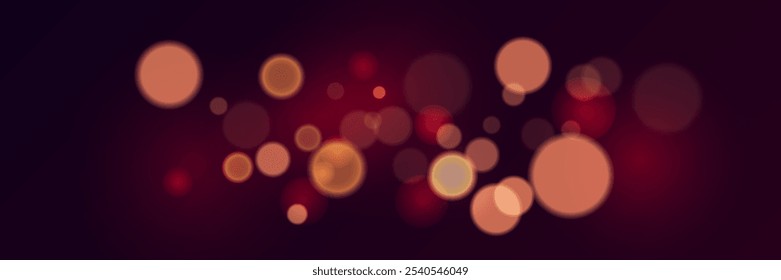 Abstract Christmas background.Realistic bokeh and flash of light. Vector illustration