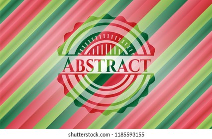 Abstract christmas badge background.