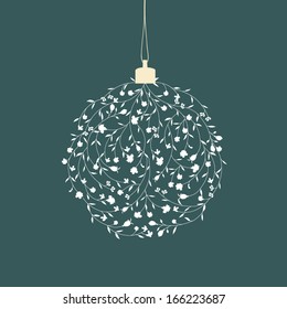 Abstract christmas ball