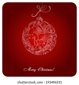 Abstract Christmas ball