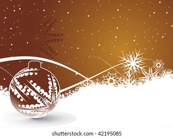 Abstract christmas ball background with space of your text, vector illustration for xmas