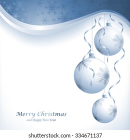 Abstract Christmas ball  from paper on  background. Vector  illustration