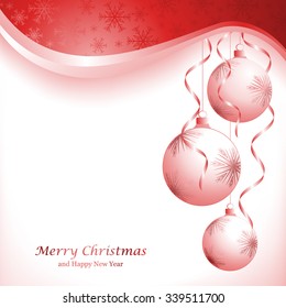 Abstract Christmas ball  from paper on  background. Vector eps10 illustration