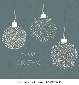 Abstract christmas balls 