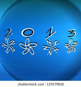 Abstract christmas balls vector illustration