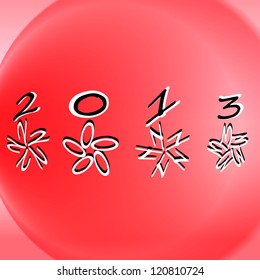Abstract christmas balls vector illustration