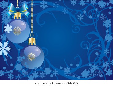 Abstract Christmas a blue background vector