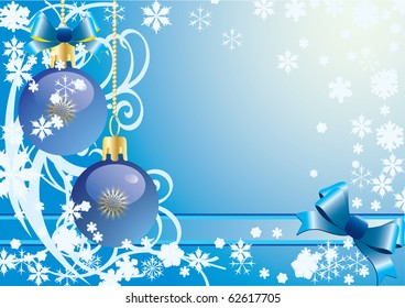 Abstract Christmas a blue background vector