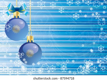 Abstract Christmas a blue background vector