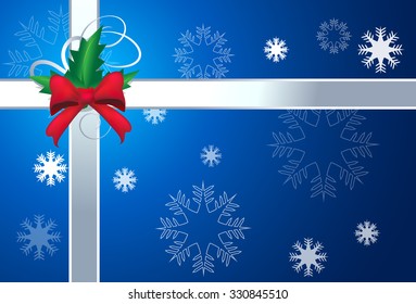 abstract Christmas blue vector background