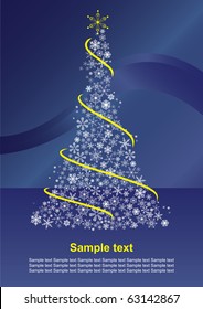 Abstract christmas card
