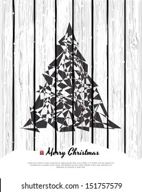 Abstract christmas card with modern elements.