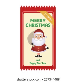 Abstract Christmas card on a white background