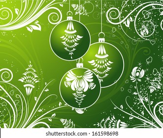 Abstract Christmas Card. Vector illustration for design.