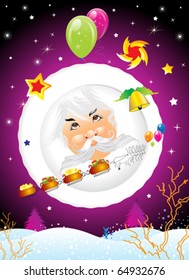 abstract Christmas card vector illustration