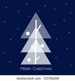 Abstract christmas cards. Christmas tree.Christmas time conceptual idea.Eps 10