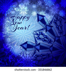 Abstract Christmas composition