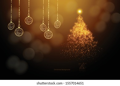 Abstract christmas eve invitation card