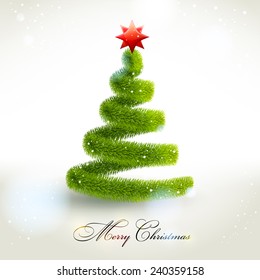 Abstract christmas fir tree. Vector eps 10.