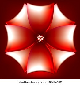 abstract christmas flower