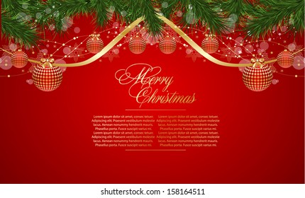 abstract christmas frame