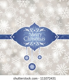 ilustración vectorial de cuadro de navidad abstracta