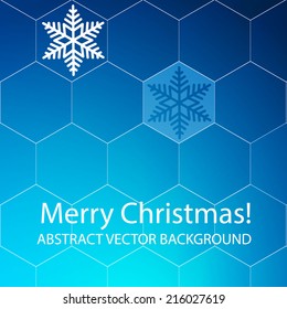 Abstract Christmas geometric background. Vector illustration