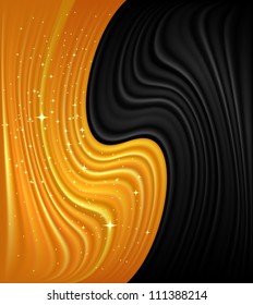 Abstract Christmas gold background. Vector