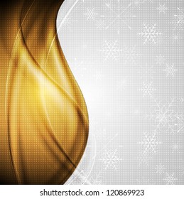 Abstract Christmas golden background. Vector design eps 10