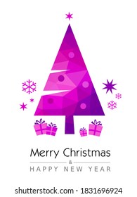 Gráfica abstracta de navidad en calidad vectorial.