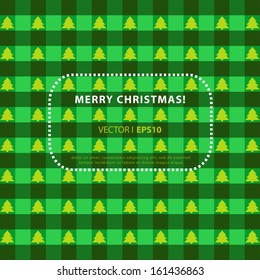 Abstract Christmas green background, Christmas tree. Vector EPS 10 illustration.