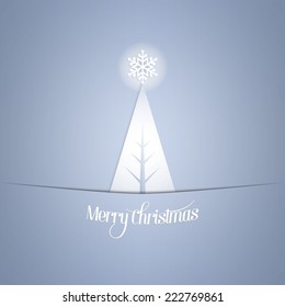 Abstract christmas greeting card. Vector illustration.