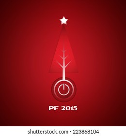 Abstract christmas greeting card. Vector illustration.