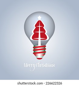 Abstract christmas greeting card. Vector illustration.