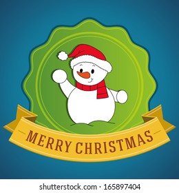 abstract christmas label on a special background