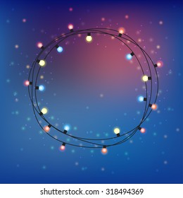 abstract christmas lights background