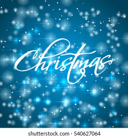 Abstract christmas lights on background.