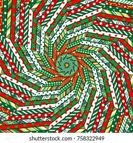 Abstract Christmas mosaic background