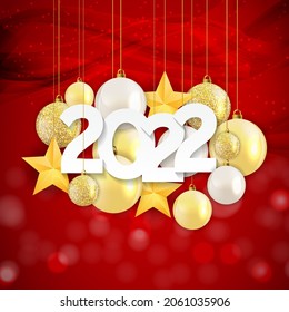 Abstract Christmas and New Year Background. Vector Illustration
