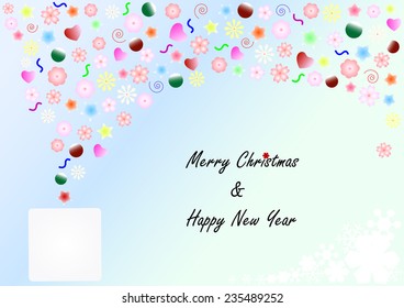 Abstract Christmas and new year background
