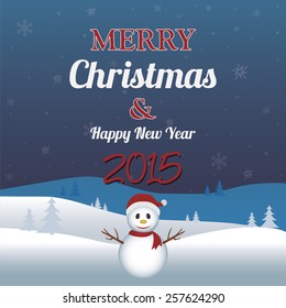 abstract Christmas and New Year background with special objects