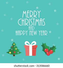 Abstract Christmas and New Year Background. Vector Illustration EPS10