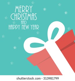 Abstract Christmas and New Year Background. Vector Illustration EPS10