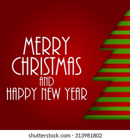 Abstract Christmas and New Year Background. Vector Illustration EPS10
