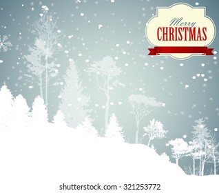 Abstract Christmas and New Year Background. Vector Illustration EPS10