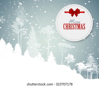 Abstract Christmas and New Year Background. Vector Illustration EPS10