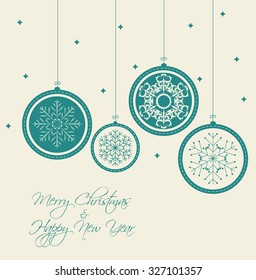 Abstract Christmas and New Year Background. Vector Illustration EPS10