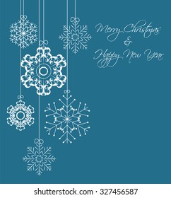 Abstract Christmas and New Year Background. Vector Illustration EPS10
