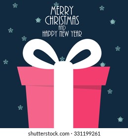 Abstract Christmas and New Year Background. Vector Illustration EPS10