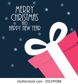 Abstract Christmas and New Year Background. Vector Illustration EPS10